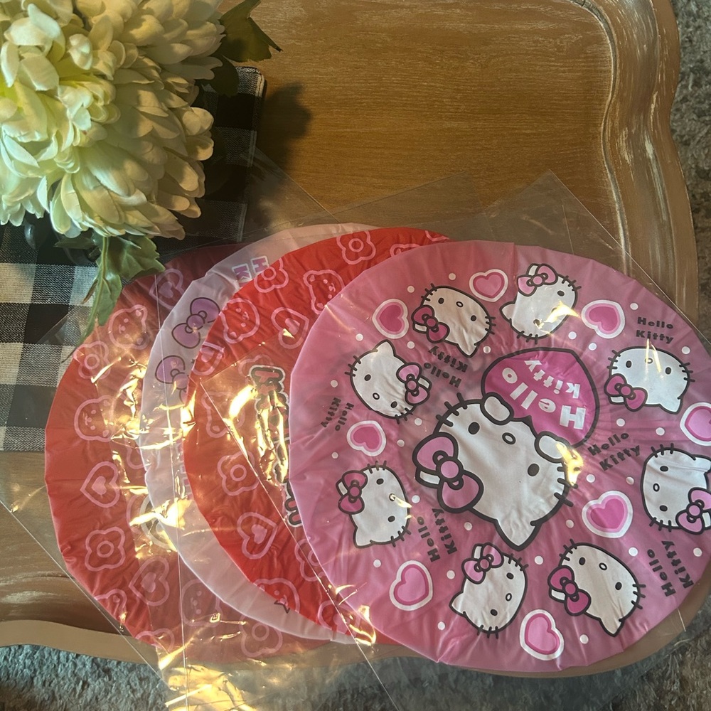 Shower caps set of 4
